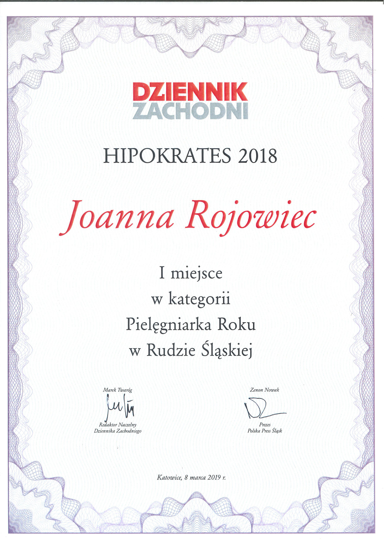 Pielęgniarka Roku — HIPOKRATES 2018