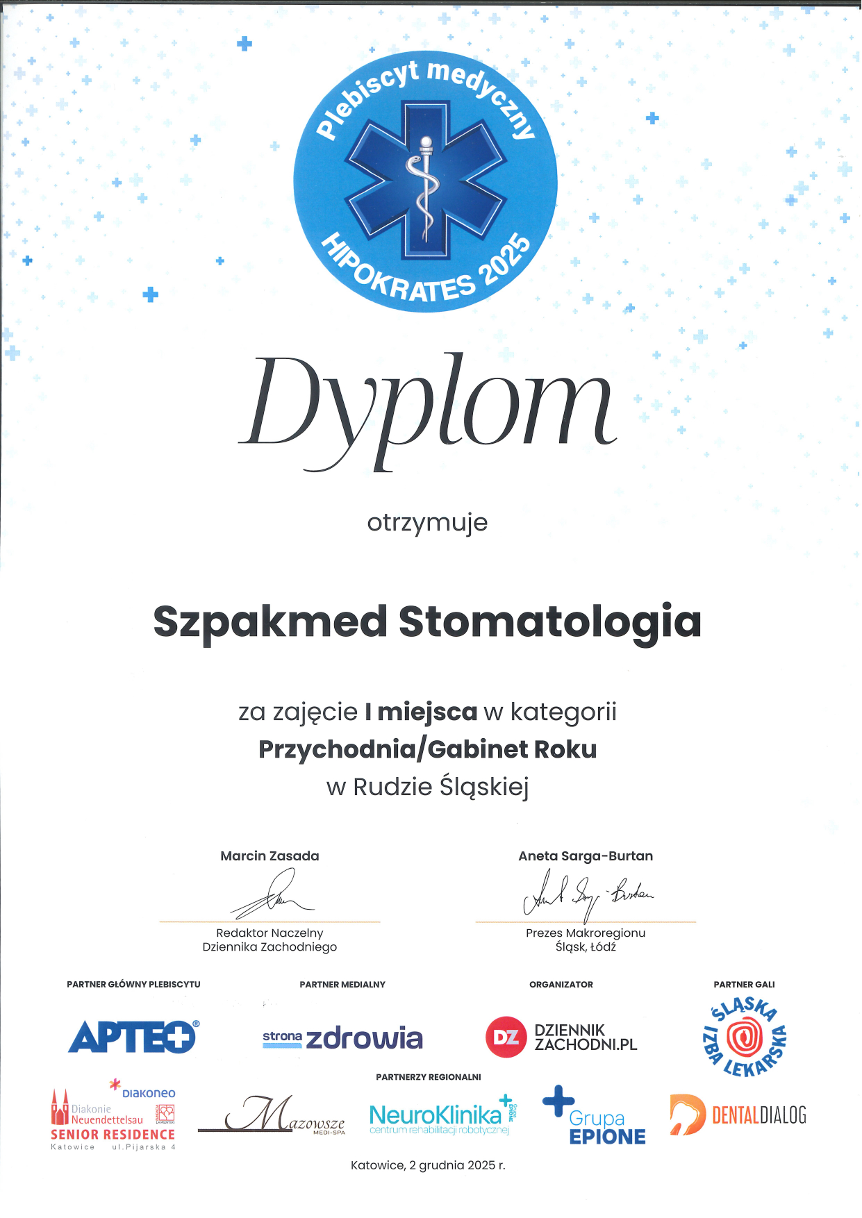 Stomatologia Przychodnią Roku w Rudzie Śląskiej