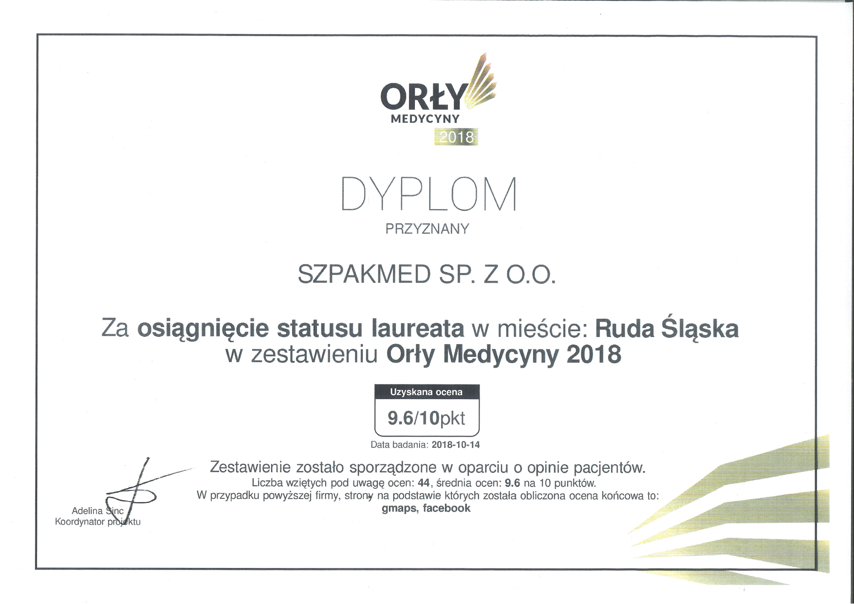 Orły Medycyny 2018 w Rudzie Śląskiej