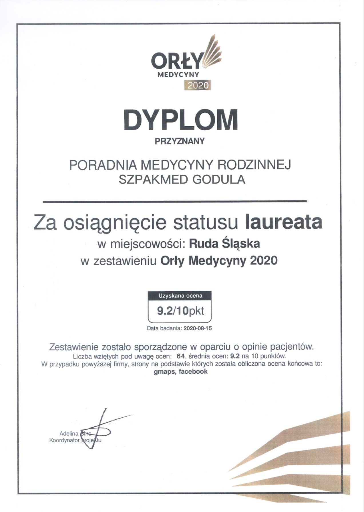 Orły Medycyny 2020 w Rudzie Śląskiej